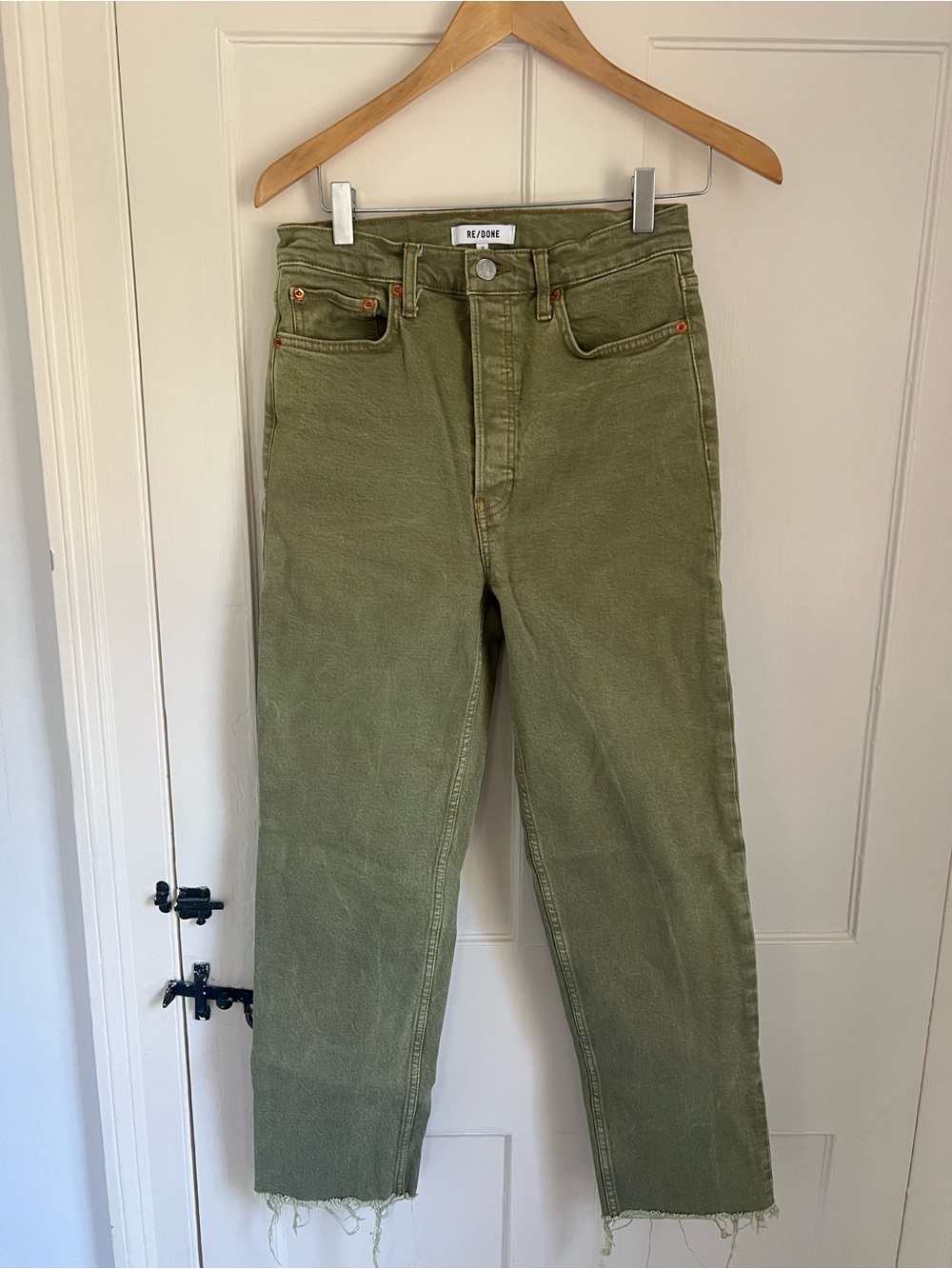 Re/Done Olive Straight-Leg Women’s Jeans